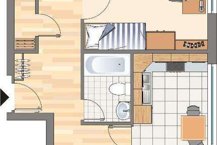 Wohnung Dortmund Hörde - 3 Zimmer, 77 m&sup2;, 376&euro; | Angebot:25426991