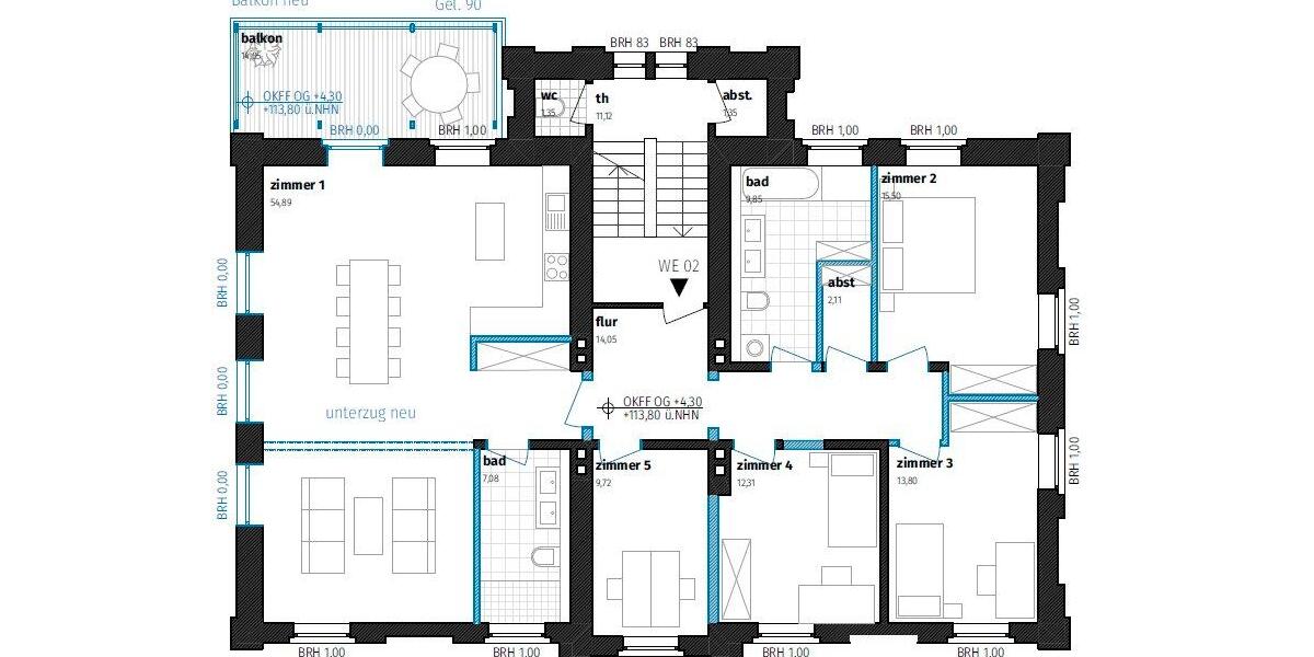 Hochparterre Dortmund Hombruch - 5.5 Zimmer, 140 m&sup2;, 450.000&euro; | Angebot:27297204