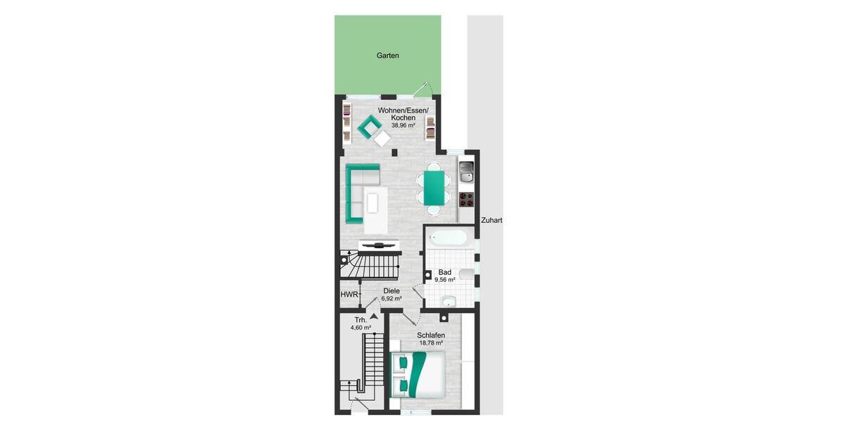 Erdgeschoßwohnung Dortmund Innenstadt Ost - 3 Zimmer, 120 m&sup2;, 479.000&euro; | Angebot:26545175