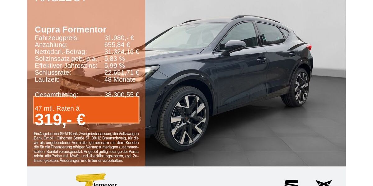 Cupra Formentor 7.999 km 31.670 &euro; Plettenberg 58840