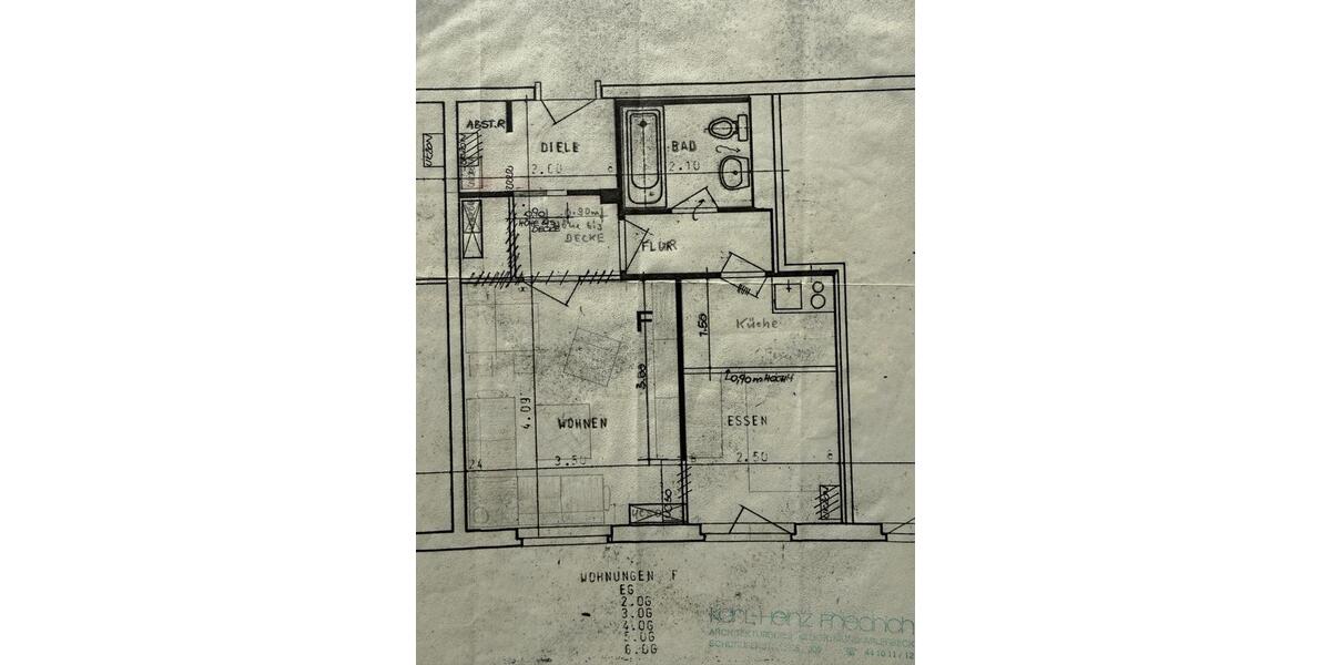 Etagenwohnung Herdecke - 1.5 Zimmer, 49 m&sup2;, 570&euro; | Angebot:26580811