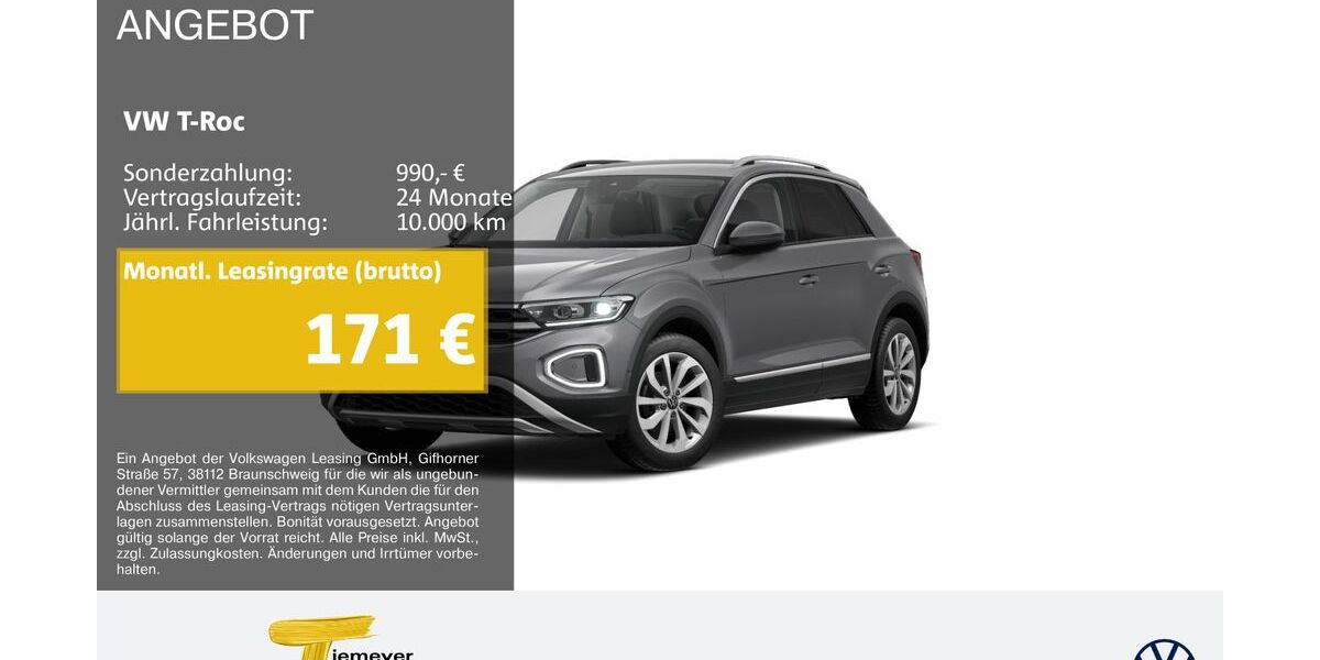 VW T-Roc 4.140 km 23.490 &euro; Lüdenscheid 58507