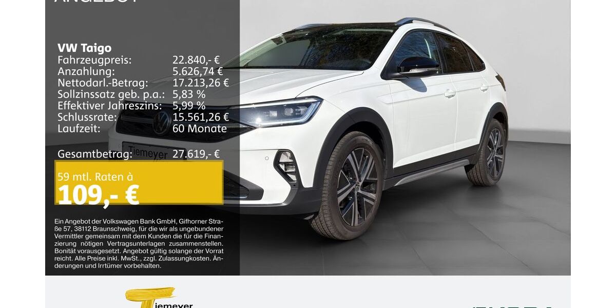 VW Taigo 10.312 km 22.840 &euro; Werdohl 58791