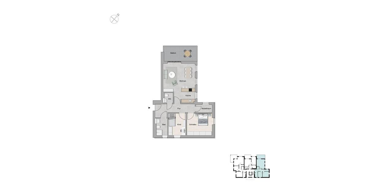 Etagenwohnung Dortmund Hombruch - 3.5 Zimmer, 81 m&sup2;, 447.200&euro; | Angebot:9117472