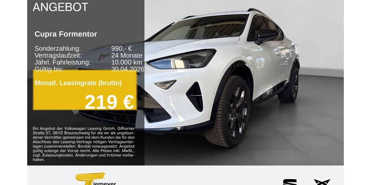 Cupra Formentor 29.195 km 32.420 &euro; Hemer 58675