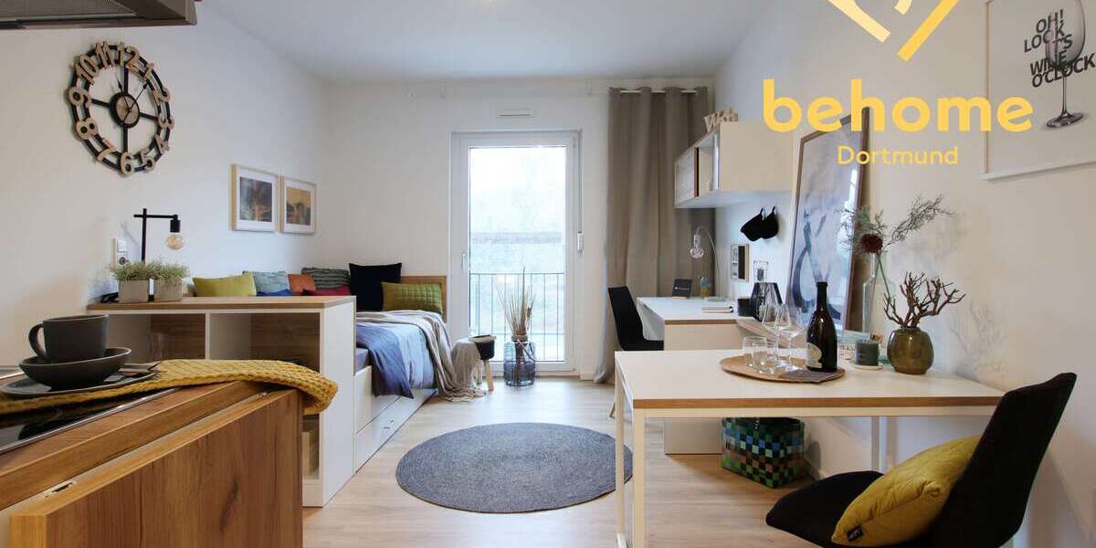 Etagenwohnung Dortmund Innenstadt West - 1 Zimmer, 22 m&sup2;, 459&euro; | Angebot:27339890