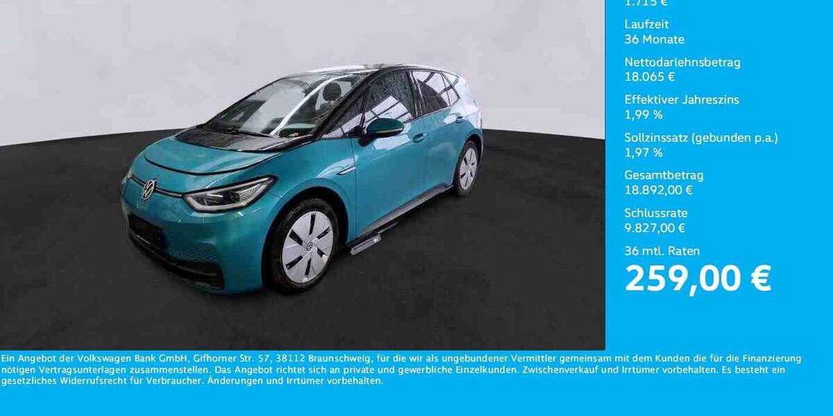 VW ID.3 42.495 km 19.780 &euro; Unna 59423