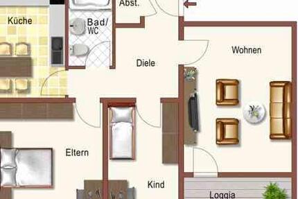 Wohnung Dortmund Aplerbeck - 3 Zimmer, 72 m&sup2;, 646&euro; | Angebot:25210775