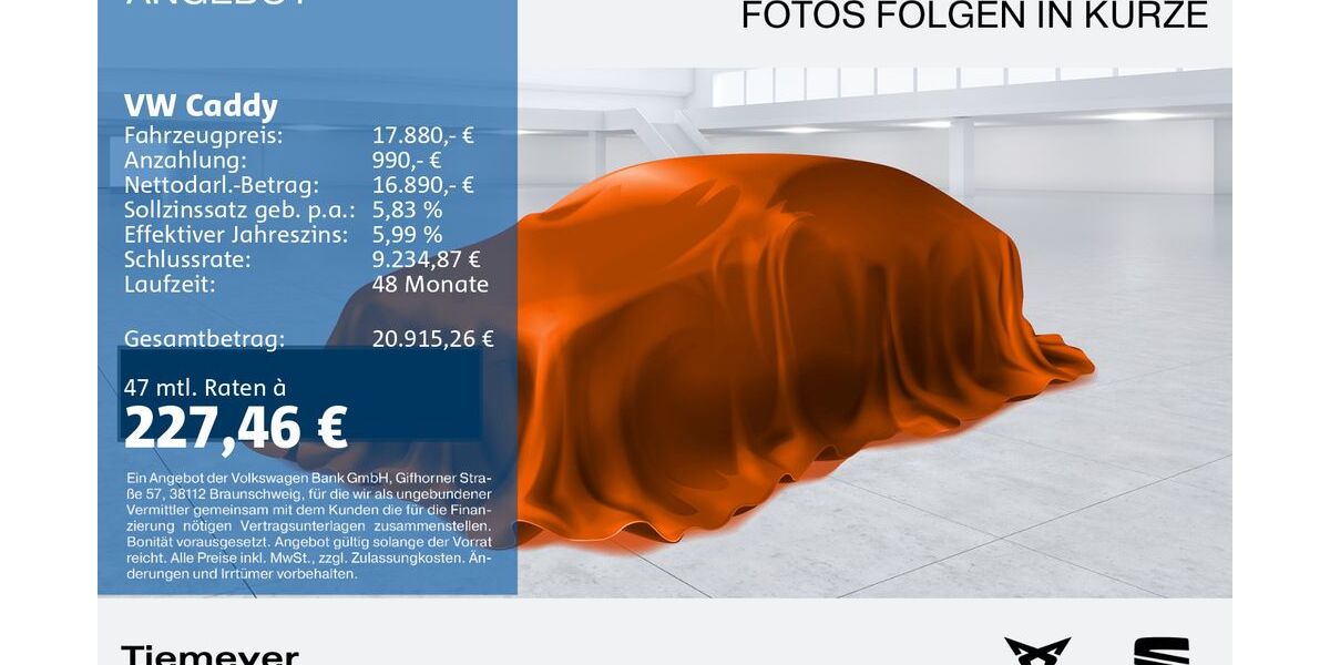 VW Caddy 69.082 km 17.880 &euro; Hemer 58675