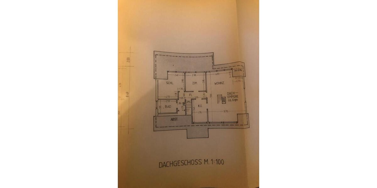 Dachgeschoßwohnung Dortmund Hörde - 3 Zimmer, 93 m&sup2;, 1.100&euro; | Angebot:26022975