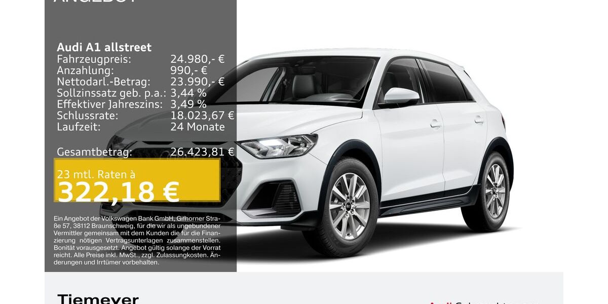Audi A1 3.605 km 24.980 &euro; Plettenberg 58840