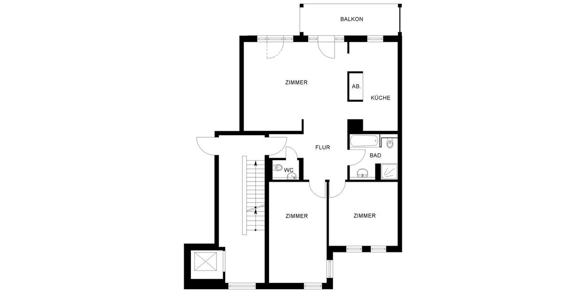 Etagenwohnung Hagen Hagen-Nord - 3 Zimmer, 96 m&sup2;, 981&euro; | Angebot:26586845