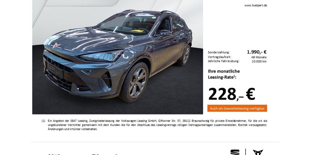 Cupra Formentor 16.341 km 31.926 &euro; Dortmund 44269