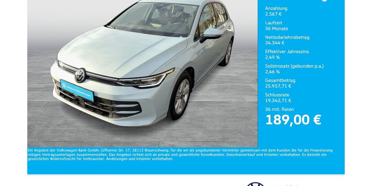 VW Golf 5.849 km 26.966 &euro; Dortmund 44379