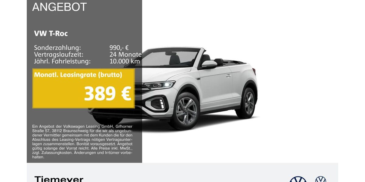 VW T-Roc 21.364 km 32.690 &euro; Plettenberg 58840