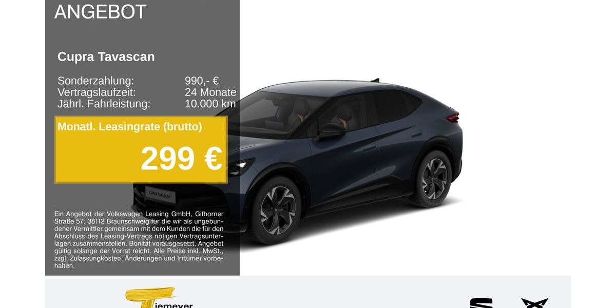 Cupra Tavascan 16.117 km 38.850 &euro; Hemer 58675