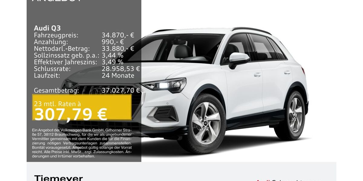 Audi Q3 22.700 km 34.420 &euro; Plettenberg 58840