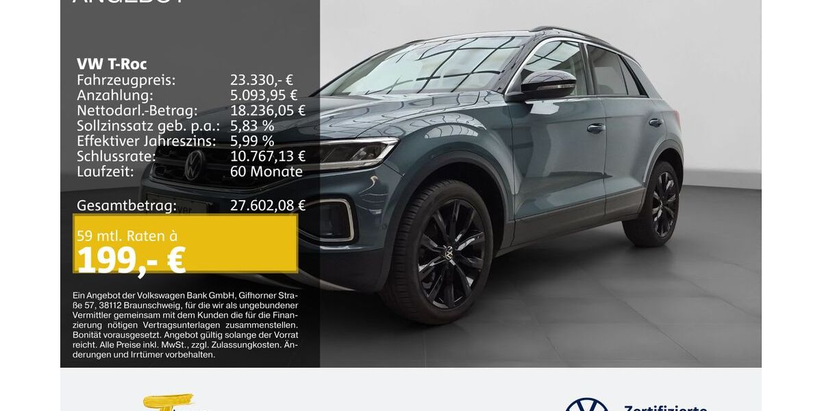 VW T-Roc 70.283 km 22.680 &euro; Lüdenscheid 58507