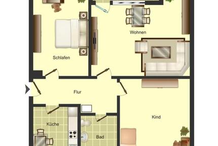 Wohnung Unna - 3.5 Zimmer, 60 m&sup2;, 449&euro; | Angebot:24690046