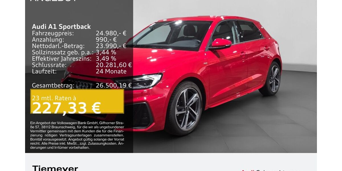 Audi A1 7.550 km 24.330 &euro; Plettenberg 58840