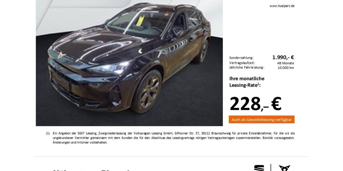 Cupra Formentor 17.468 km 32.148 &euro; Dortmund 44269