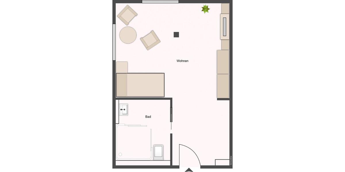 Etagenwohnung Lüdenscheid Staberg - 1 Zimmer, 45 m&sup2;, 257&euro; | Angebot:21275821
