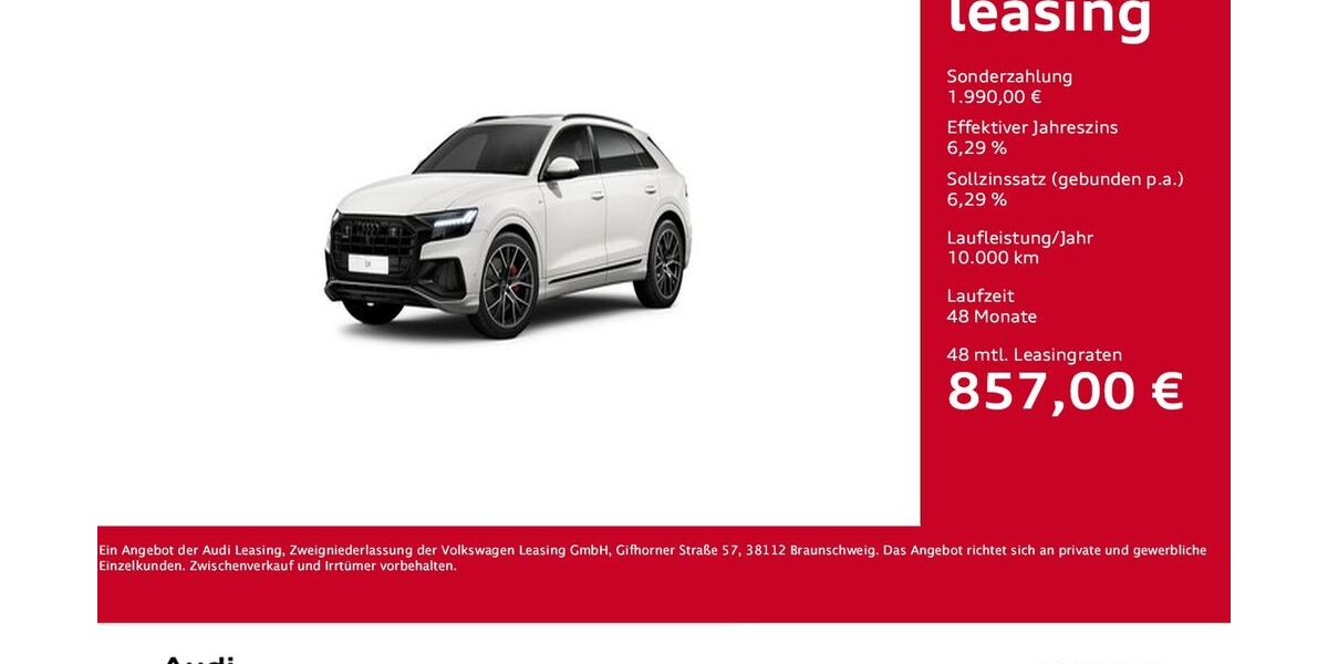 Audi Q8 82.869 km 63.032 &euro; Dortmund 44143