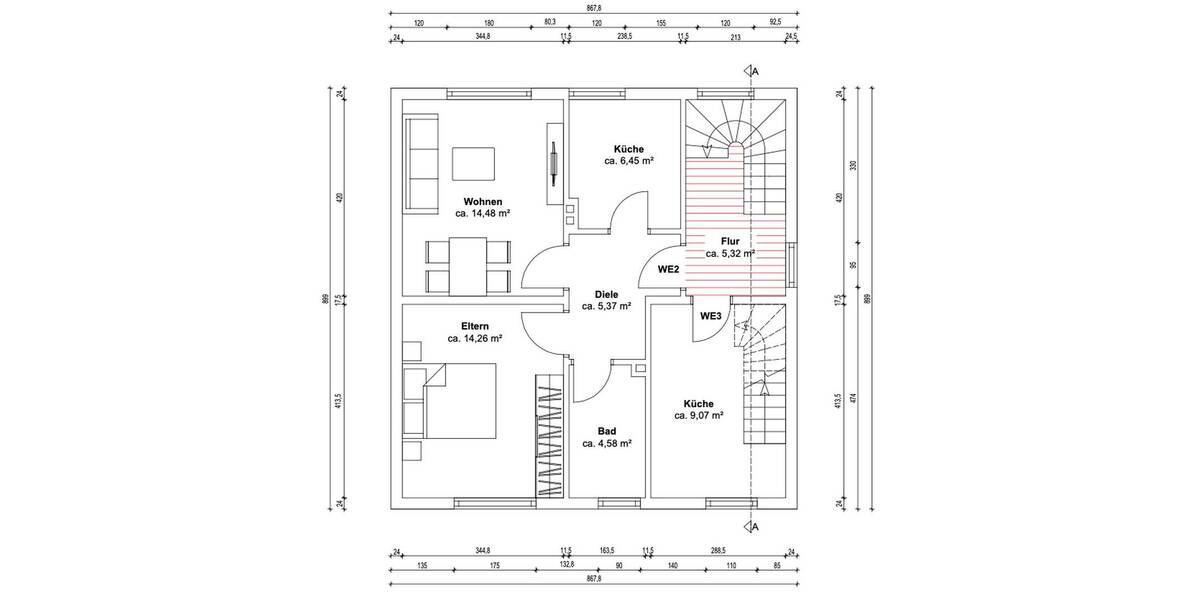 Einfamilienhaus Lünen Wethmar - 1 Zimmer, 165 m&sup2;, 449.000&euro; | Angebot:26027057