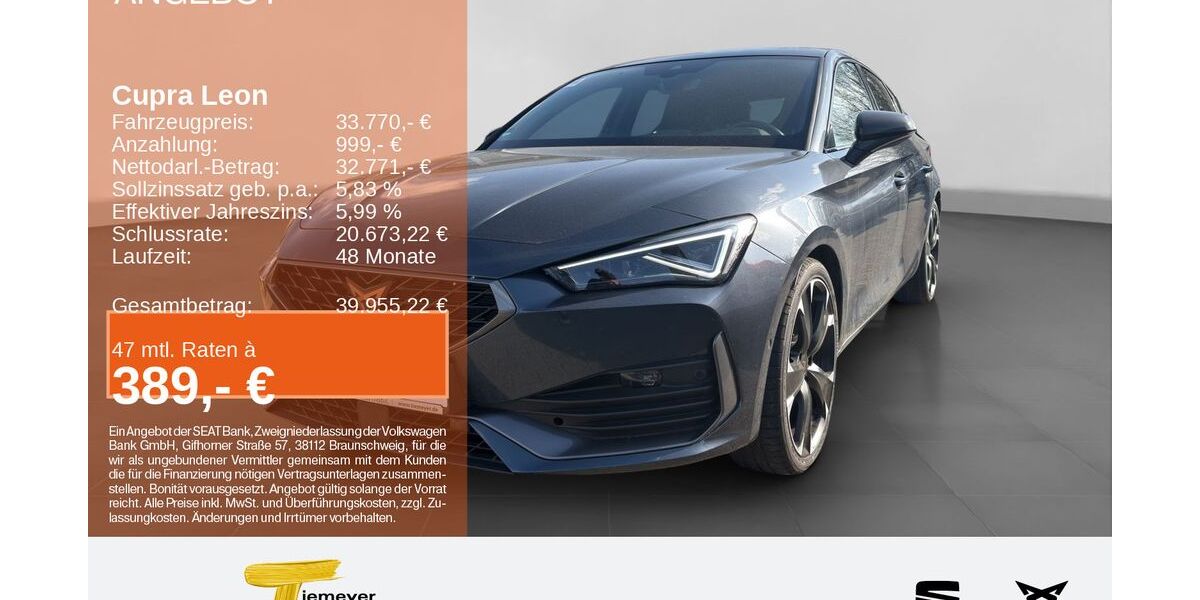 Cupra Leon 14.120 km 33.770 &euro; Lüdenscheid 58513