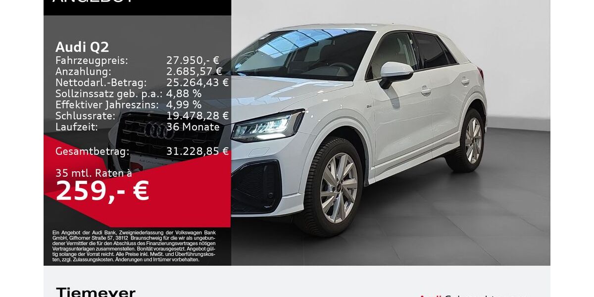 Audi Q2 11.953 km 27.950 &euro; Plettenberg 58840