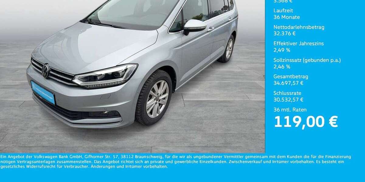 VW Touran 15.566 km 35.944 &euro; Dortmund 44141