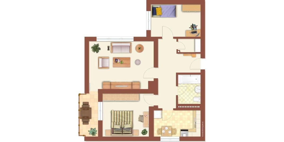 Etagenwohnung Iserlohn - 3 Zimmer, 79 m&sup2;, 548&euro; | Angebot:24437108