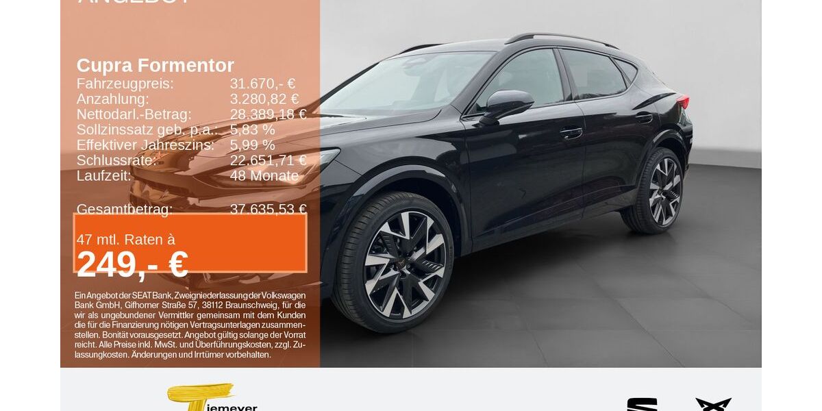 Cupra Formentor 7.999 km 31.670 &euro; Plettenberg 58840