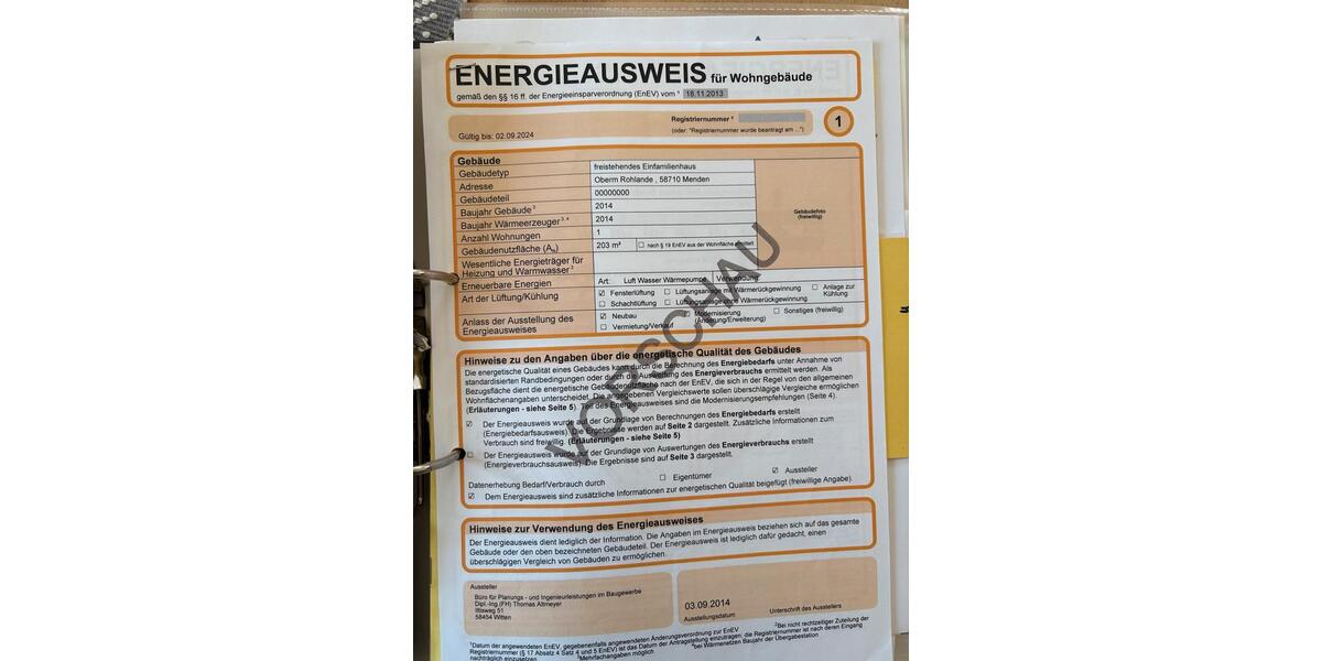 Mehrfamilienhaus, Wohnhaus Menden (Sauerland) Berkenhofskamp - 6 Zimmer, 169 m&sup2;, 539.999&euro; | Angebot:27179387