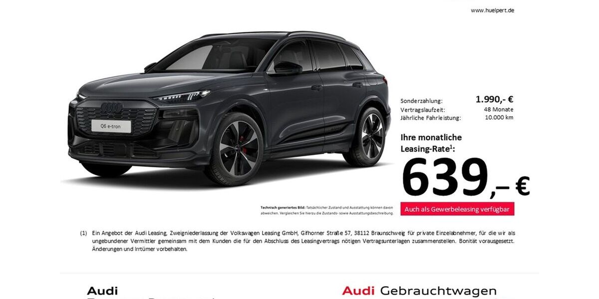 Audi Q6 e-tron 11.098 km 75.290 &euro; Dortmund 44143