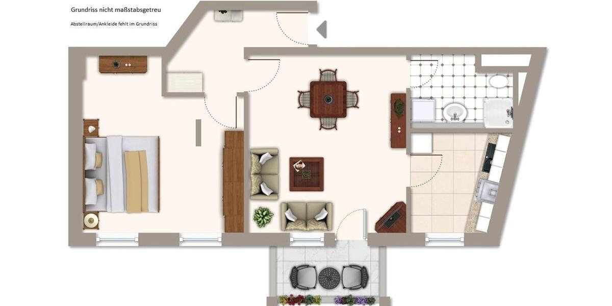 Etagenwohnung Iserlohn Gerlingsen - 2 Zimmer, 60 m&sup2;, 435&euro; | Angebot:26564956