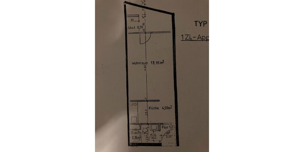 Etagenwohnung Finnentrop - 1.5 Zimmer, 25 m&sup2;, 600&euro; | Angebot:25718258