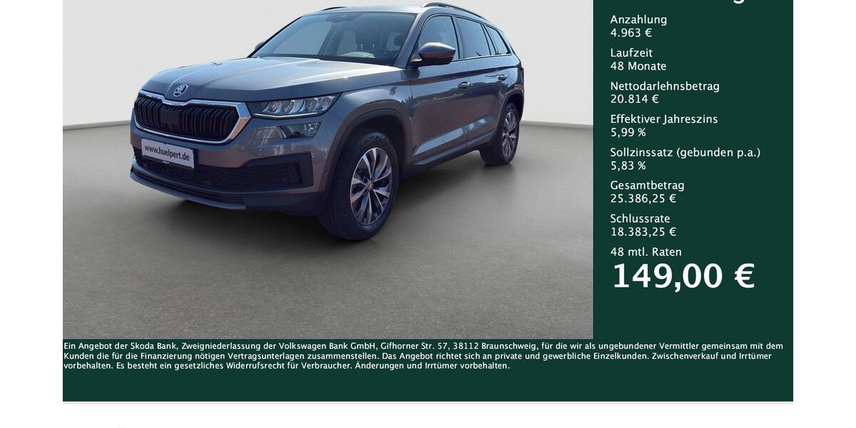 Skoda Kodiaq 96.650 km 25.580 &euro; Dortmund 44309