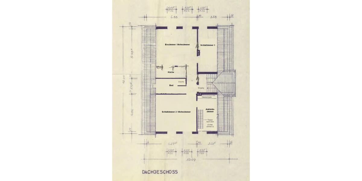 Dachgeschoßwohnung Dortmund Eving - 5 Zimmer, 90 m&sup2;, 1.000&euro; | Angebot:25232948