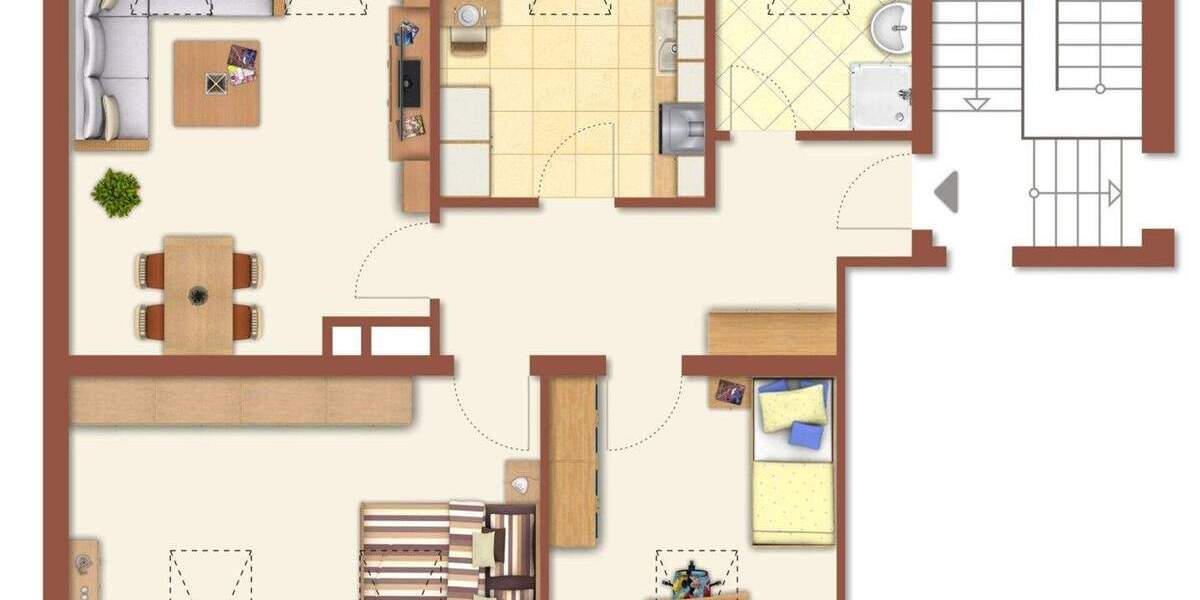 Etagenwohnung Arnsberg Obereimer - 3 Zimmer, 70 m&sup2;, 590&euro; | Angebot:25815346