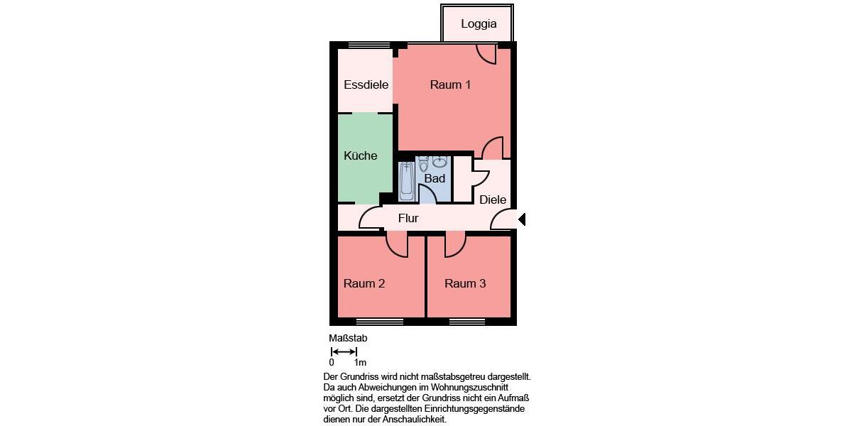 Etagenwohnung Hagen Hagen-Nord - 3 Zimmer, 78 m&sup2;, 396&euro; | Angebot:25592060