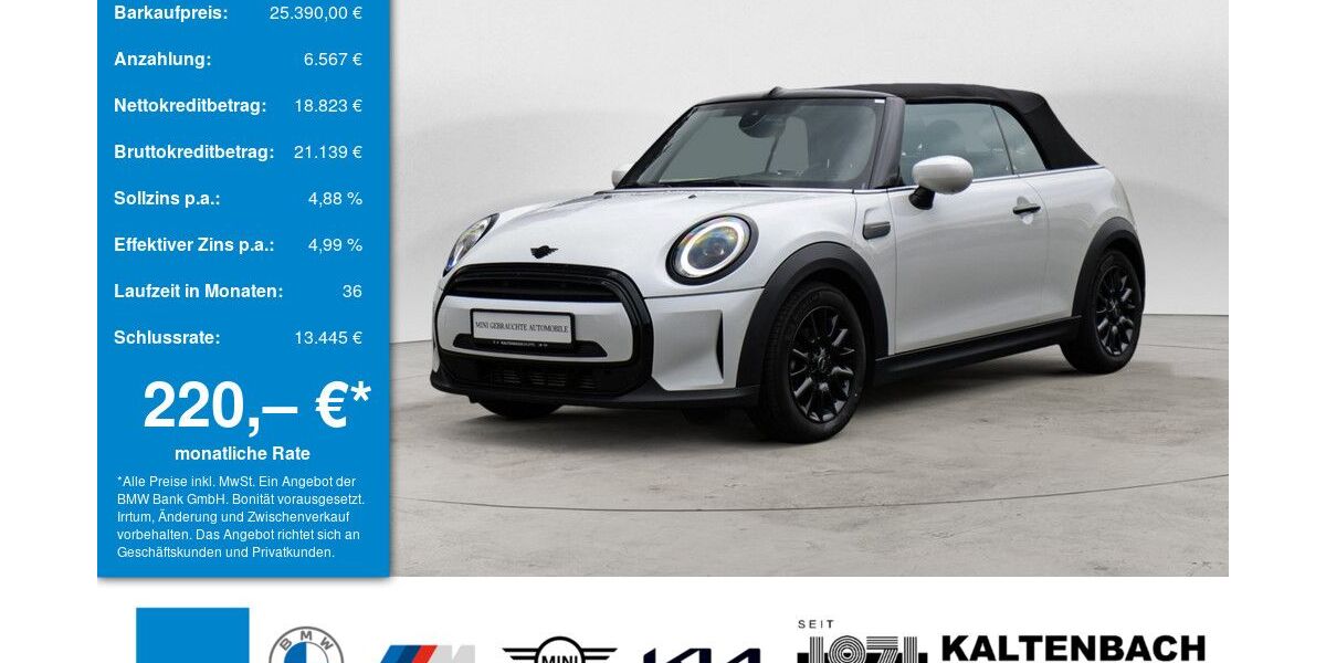 Mini Cooper Cabrio 27.640 km 25.390 &euro; Arnsberg 59823