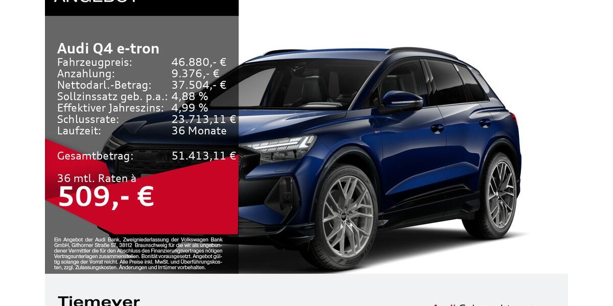 Audi Q4 e-tron 6.886 km 46.880 &euro; Plettenberg 58840