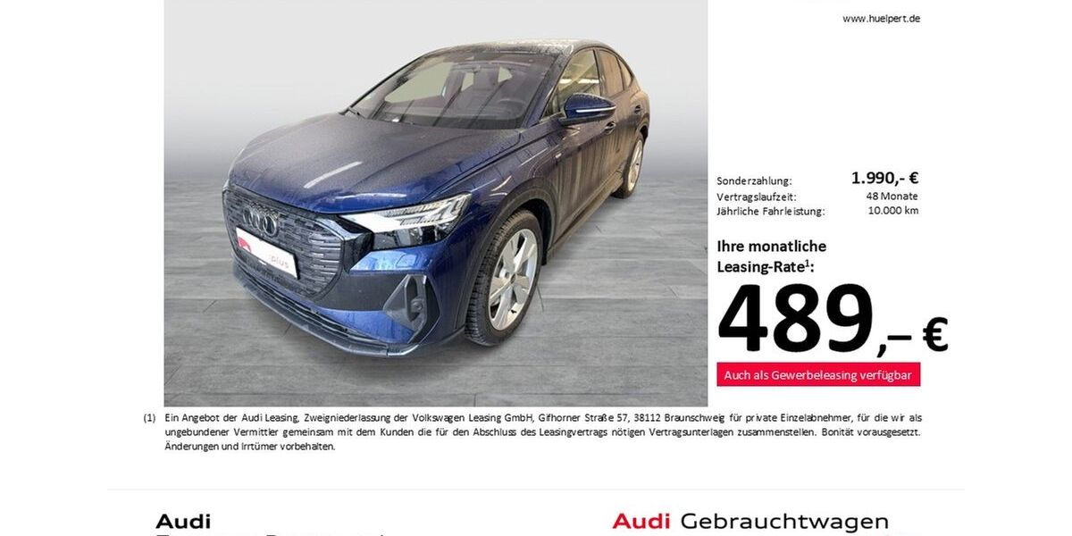Audi Q4 e-tron 7.796 km 53.611 &euro; Dortmund 44143