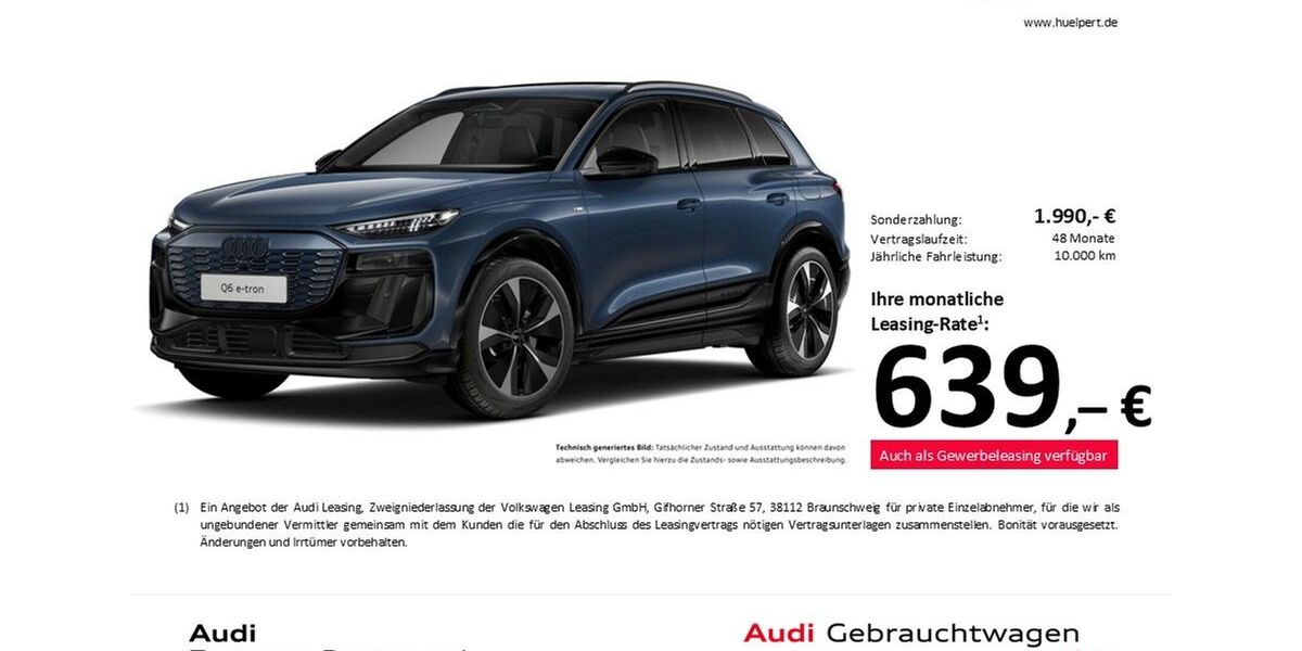 Audi Q6 e-tron 5.807 km 72.948 &euro; Dortmund 44143