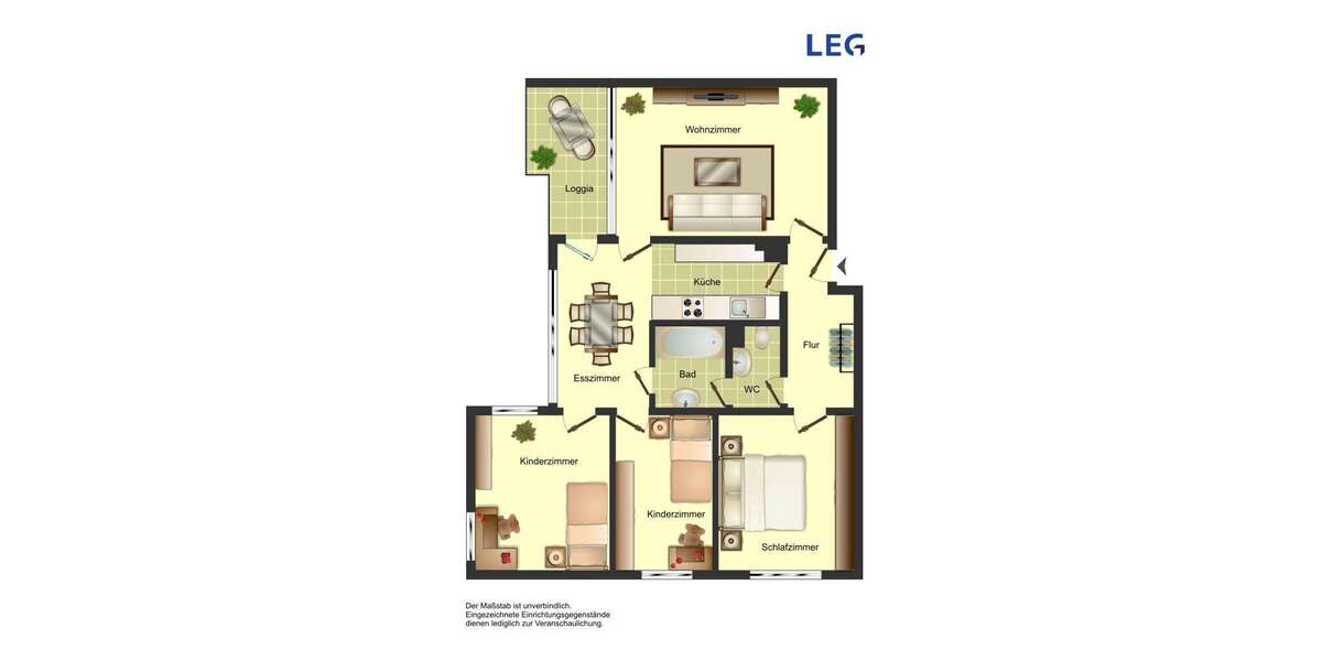 Etagenwohnung Unna - 4.5 Zimmer, 81 m&sup2;, 589&euro; | Angebot:27086283