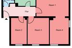 Etagenwohnung Witten Herbede - 4 Zimmer, 73 m&sup2;, 569&euro; | Angebot:26495976