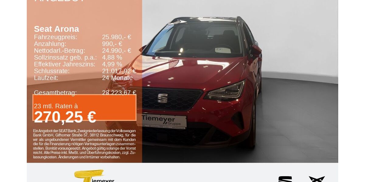 Seat Arona 2.990 km 25.290 &euro; Plettenberg 58840