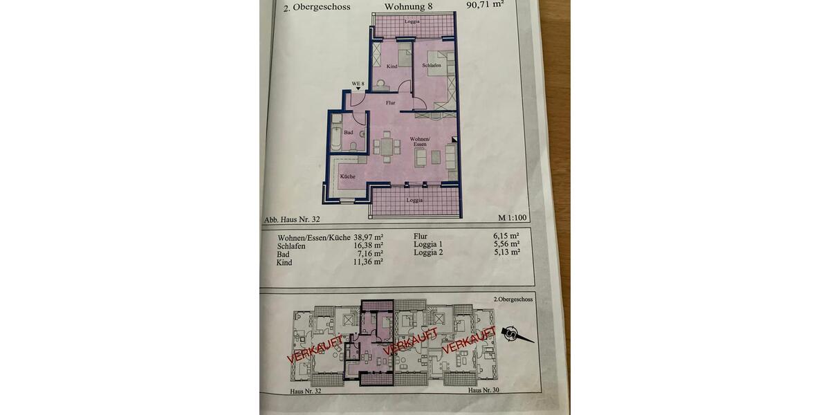 Etagenwohnung Schwerte - 3 Zimmer, 91 m&sup2;, 295.000&euro; | Angebot:27096116
