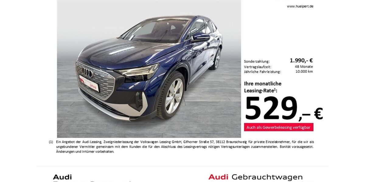 Audi Q4 e-tron 14.139 km 56.557 &euro; Dortmund 44143